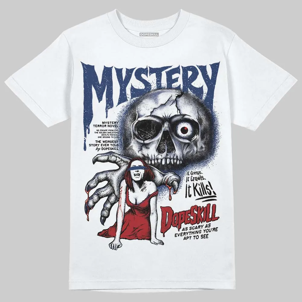 Midnight Navy 1s DopeSkill T-Shirt Mystery Ghostly Grasp Graphic sold by DopeSkill