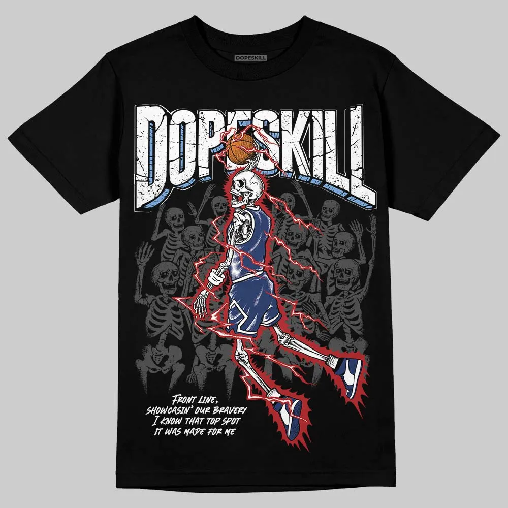 Midnight Navy 1s DopeSkill T-Shirt Thunder Dunk Graphic sold by DopeSkill product image thumbnail 2