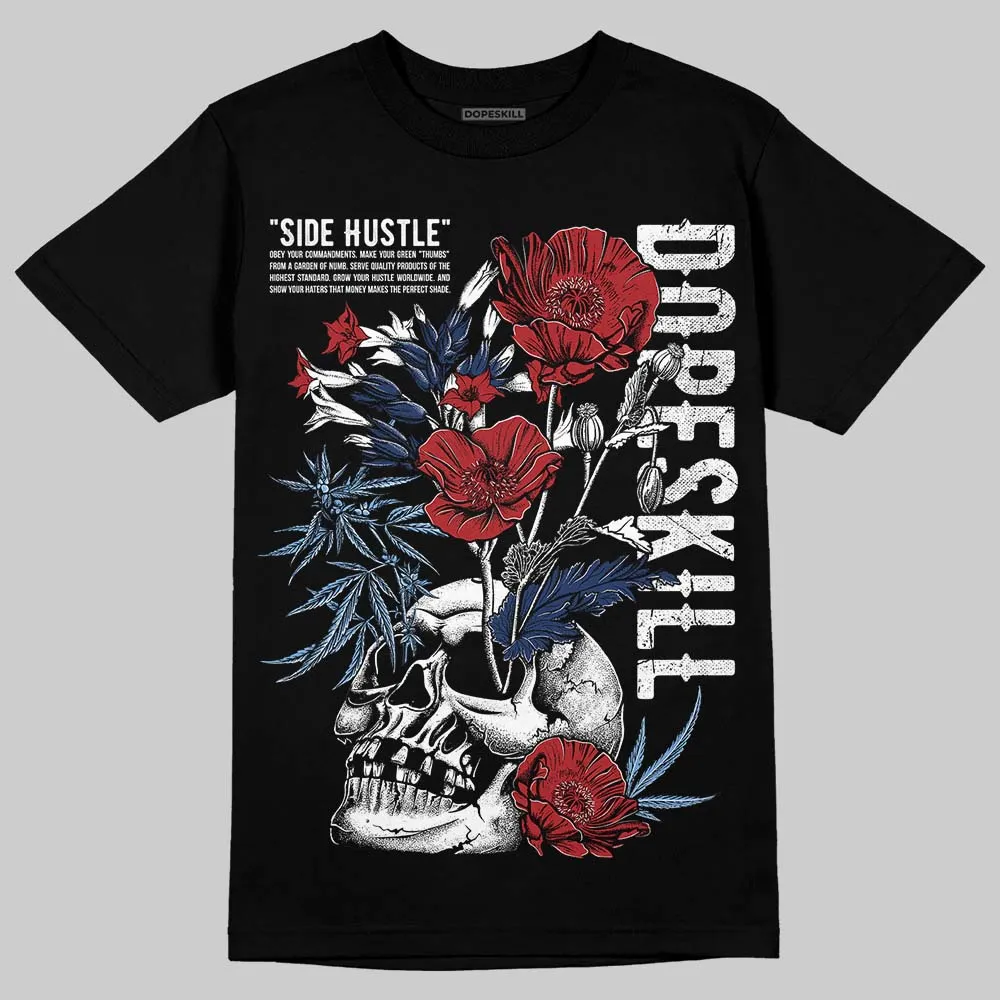 Midnight Navy 1s DopeSkill T-Shirt Side Hustle Graphic sold by DopeSkill product image thumbnail 2