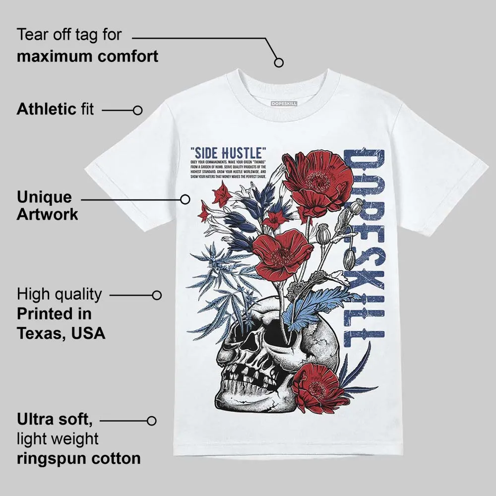 Midnight Navy 1s DopeSkill T-Shirt Side Hustle Graphic sold by DopeSkill product image thumbnail 3