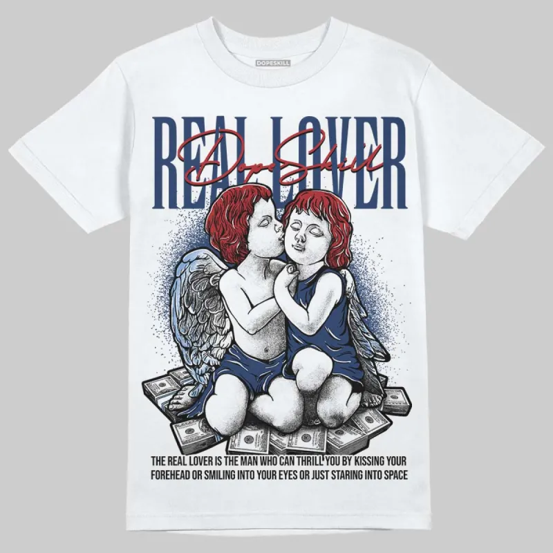 Midnight Navy 1s DopeSkill T-Shirt Real Lover Graphic sold by DopeSkill
