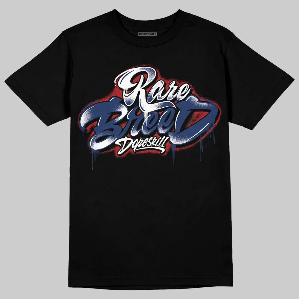 Midnight Navy 1s DopeSkill T-Shirt Rare Breed Type Graphic sold by DopeSkill product image thumbnail 2