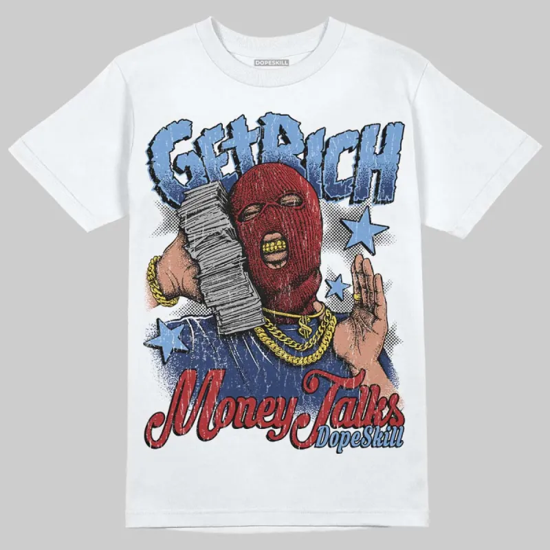 Midnight Navy 1s DopeSkill T-Shirt Get Rich Graphic sold by DopeSkill