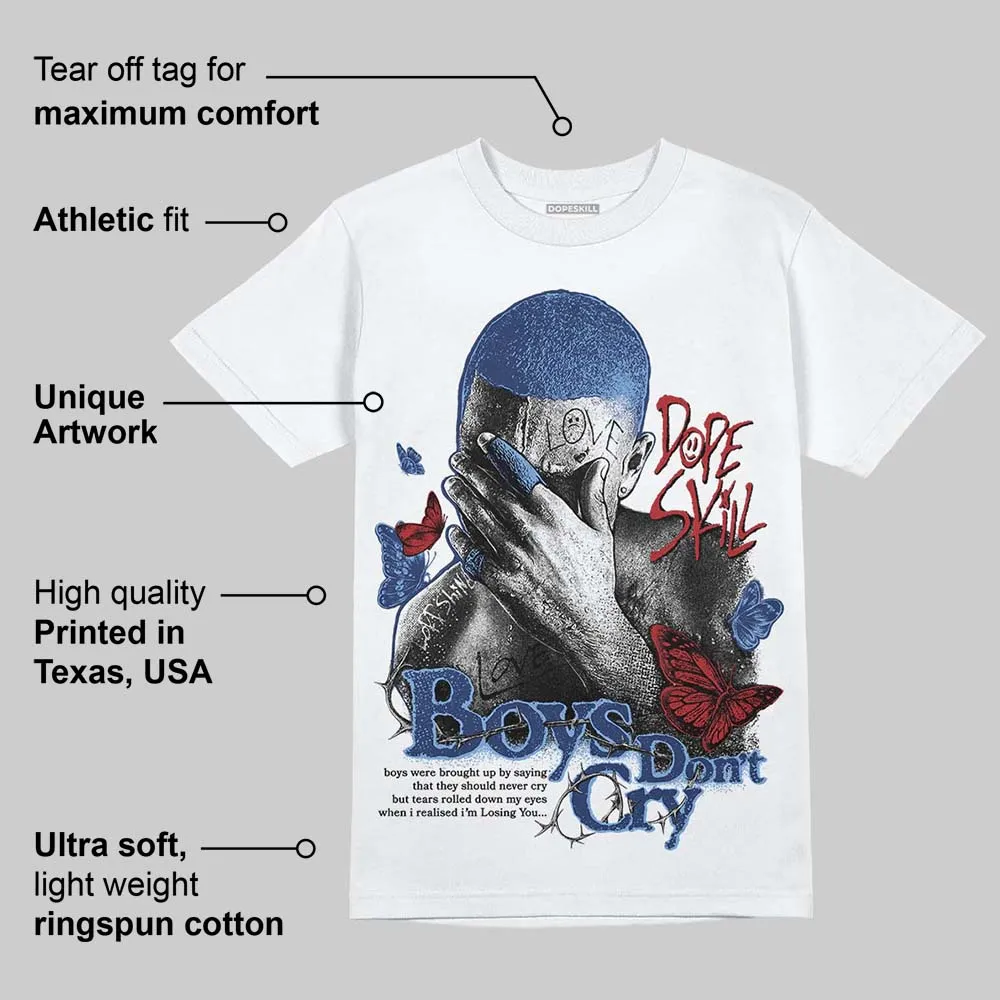 Midnight Navy 1s DopeSkill T-Shirt Boys Don't Cry Graphic sold by DopeSkill product image thumbnail 3
