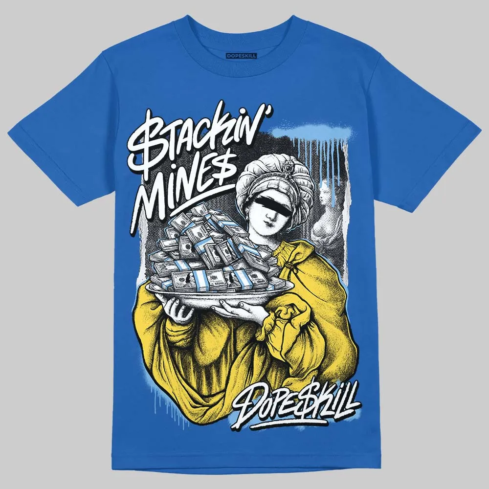 Foamposite One Dark Neon Royal DopeSkill Royal T-shirt Stackin Mines Graphic sold by DopeSkill