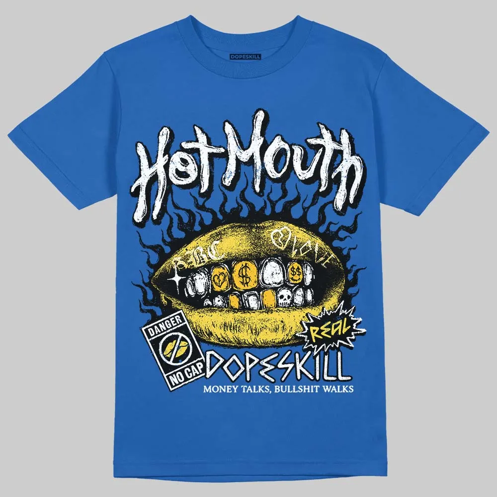 Foamposite One Dark Neon Royal DopeSkill Royal T-shirt Hot Mouth Graphic sold by DopeSkill