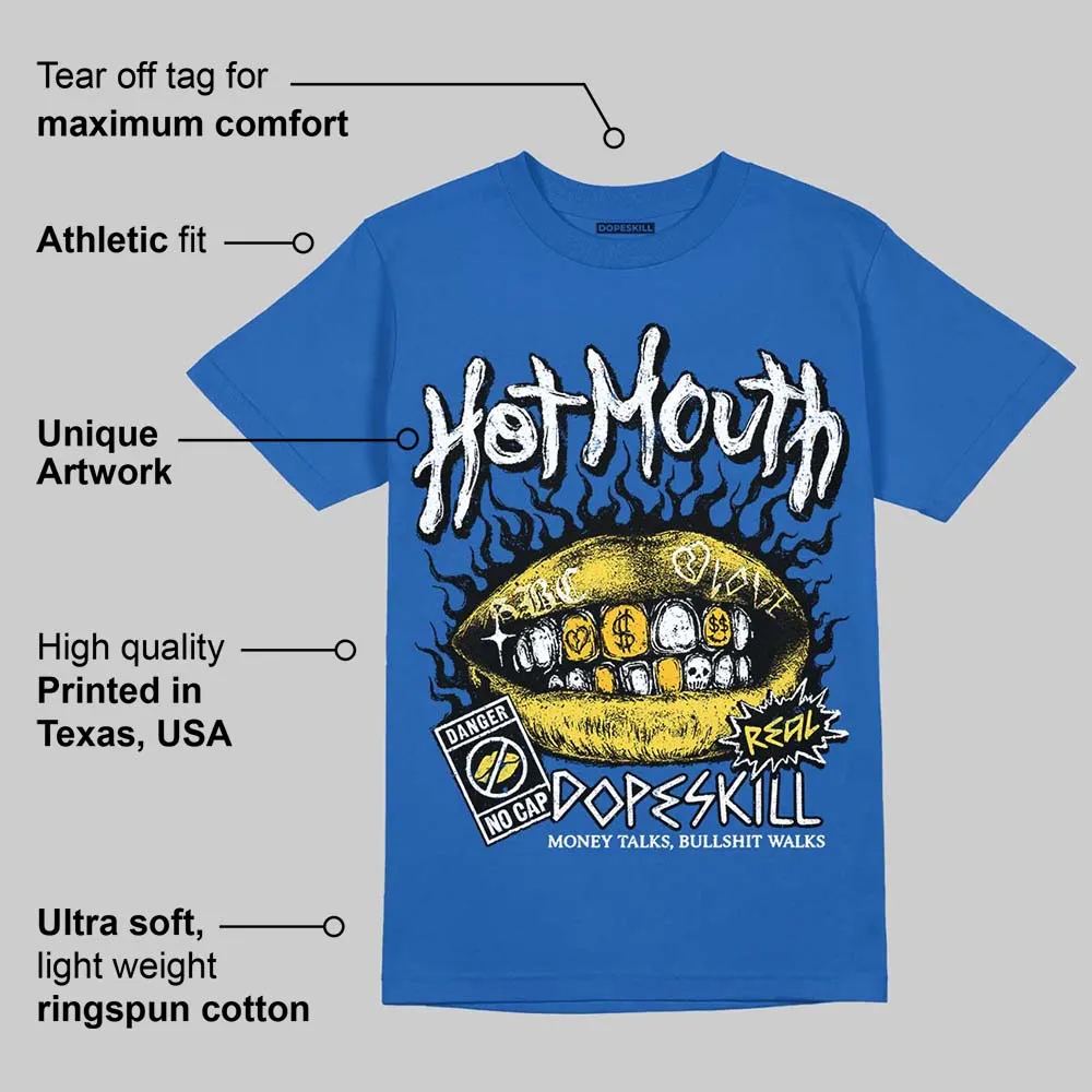 Foamposite One Dark Neon Royal DopeSkill Royal T-shirt Hot Mouth Graphic sold by DopeSkill product image thumbnail 2