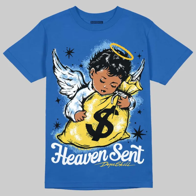 Foamposite One Dark Neon Royal DopeSkill Royal T-shirt Heaven Sent Graphic sold by DopeSkill