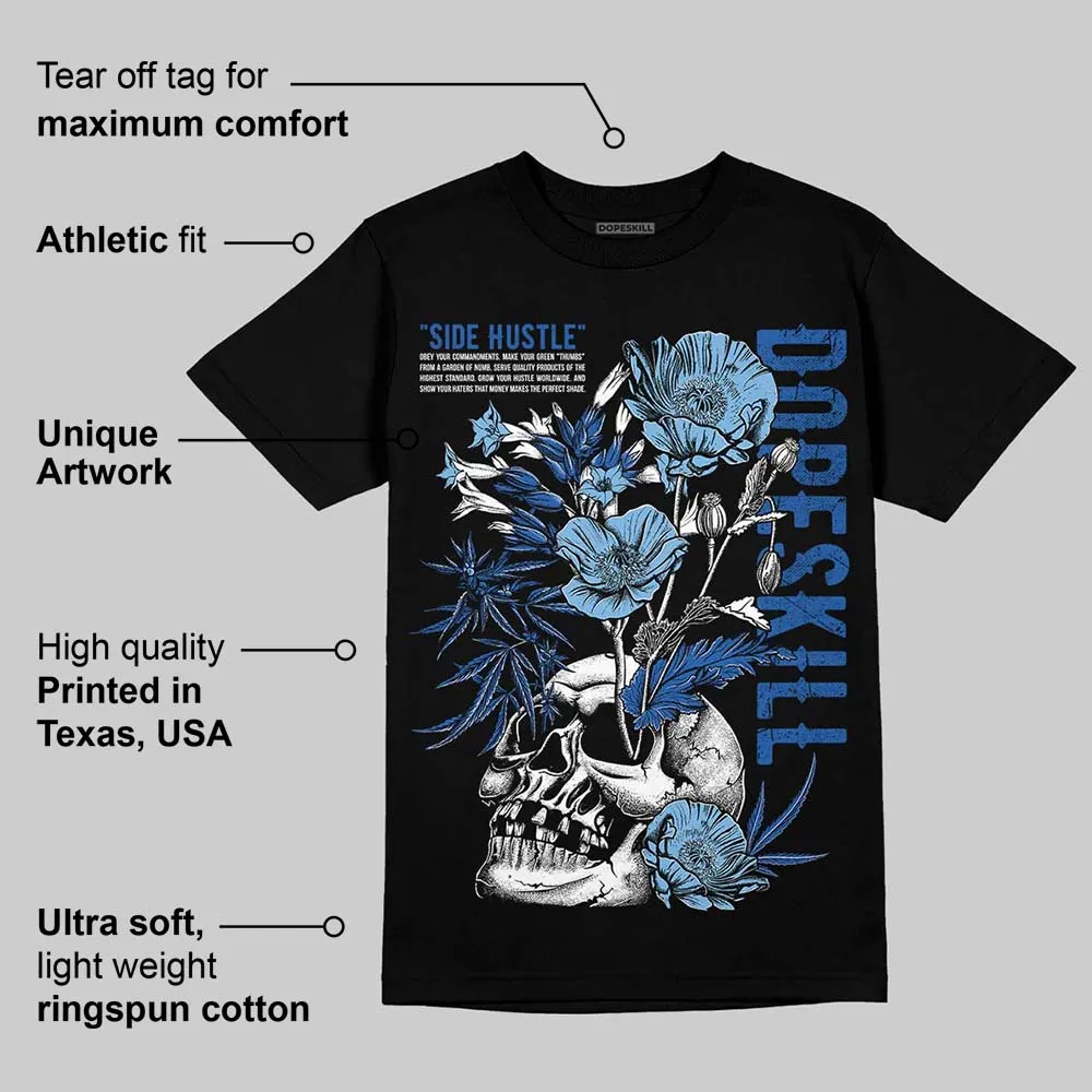Foamposite One Dark Neon Royal DopeSkill T-Shirt Side Hustle Graphic sold by DopeSkill product image thumbnail 3