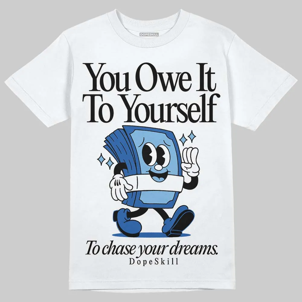 Foamposite One Dark Neon Royal DopeSkill T-Shirt Owe It To Yourself Graphic sold by DopeSkill product image thumbnail 2
