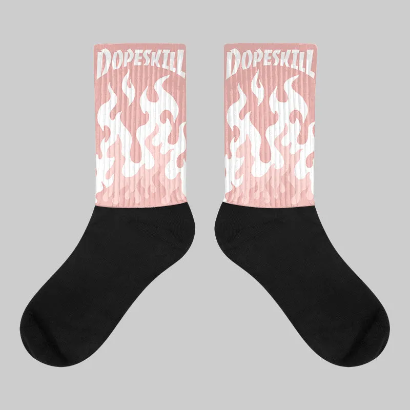 Chunky Lace Up Sneakers DopeSkill Sublimated Socks FIRE Graphic sold by DopeSkill