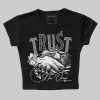Leather Curb Sneakers White Anthracite DopeSkill Women's Crop Top Trust No One Graphic sold by DopeSkill
