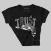 Leather Curb Sneakers White Anthracite DopeSkill Women's Crop Top Trust No One Graphic sold by DopeSkill