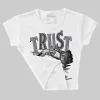 Leather Curb Sneakers White Anthracite DopeSkill Women's Crop Top Trust No One Graphic sold by DopeSkill