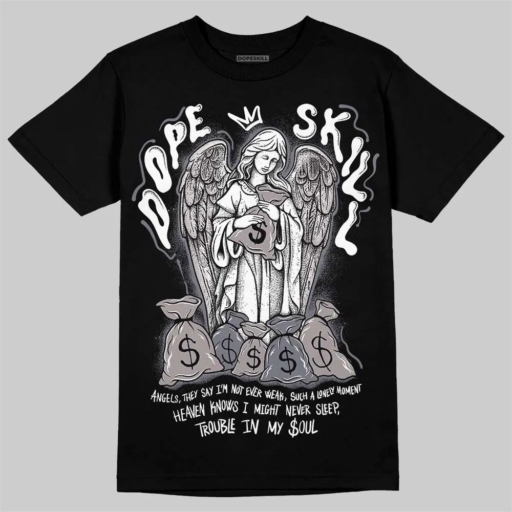 Leather Curb Sneakers White Anthracite DopeSkill T-Shirt Angels Graphic sold by DopeSkill