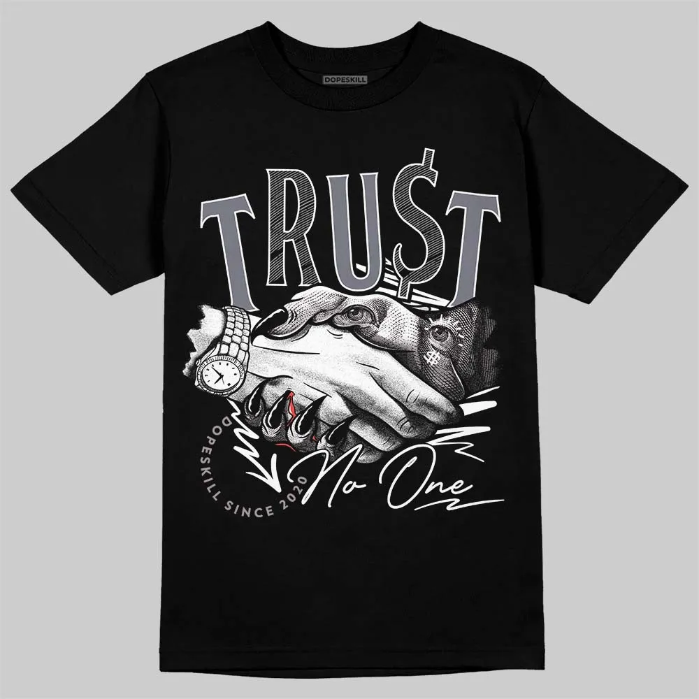 Leather Curb Sneakers White Anthracite DopeSkill T-Shirt Trust No One Graphic sold by DopeSkill