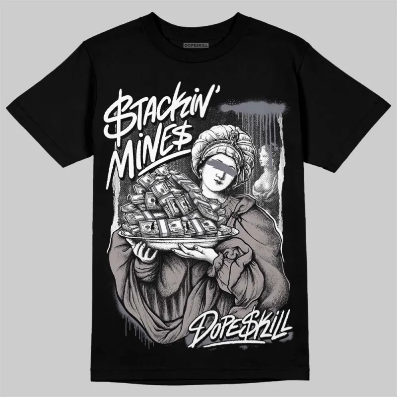 Leather Curb Sneakers White Anthracite DopeSkill T-Shirt Stackin Mines Graphic sold by DopeSkill