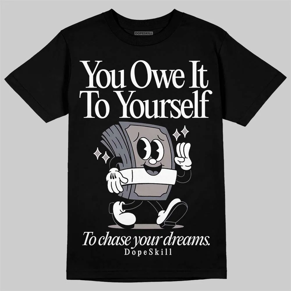 Leather Curb Sneakers White Anthracite DopeSkill T-Shirt Owe It To Yourself Graphic sold by DopeSkill