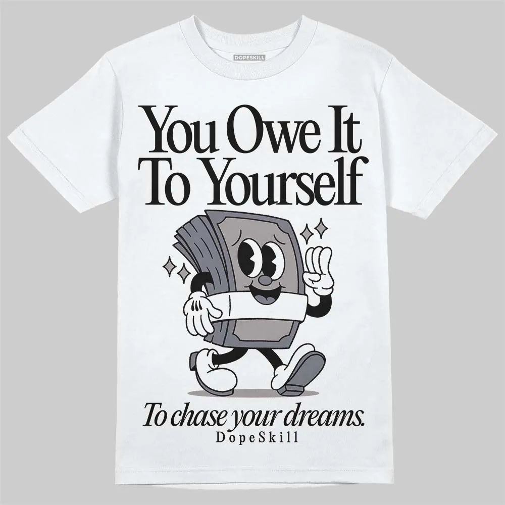 Leather Curb Sneakers White Anthracite DopeSkill T-Shirt Owe It To Yourself Graphic sold by DopeSkill product image thumbnail 2