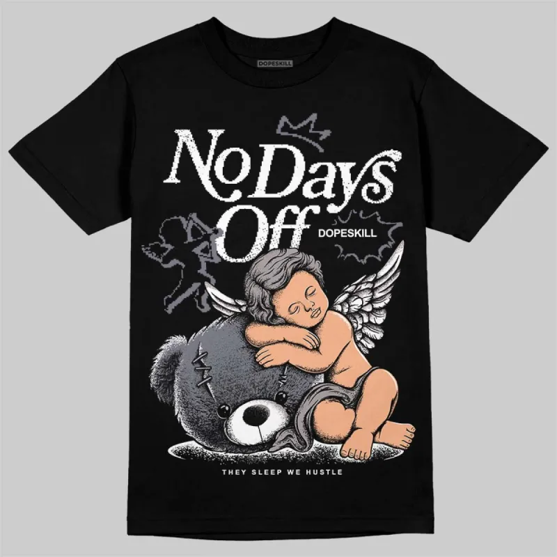 Leather Curb Sneakers White Anthracite DopeSkill T-Shirt New No Days Off Graphic sold by DopeSkill