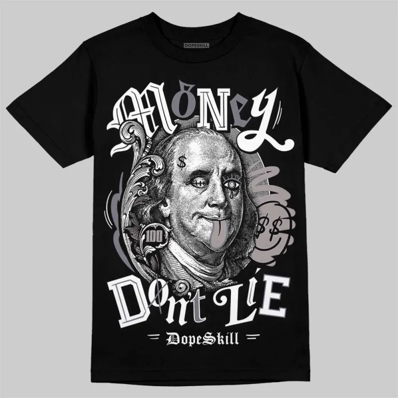 Leather Curb Sneakers White Anthracite DopeSkill T-Shirt Money Don't Lie Graphic sold by DopeSkill