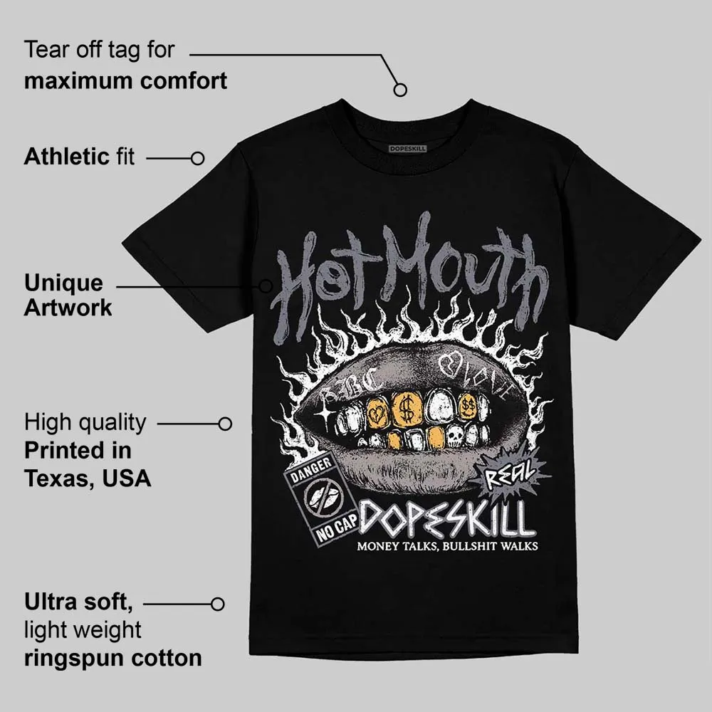 Leather Curb Sneakers White Anthracite DopeSkill T-Shirt Hot Mouth Graphic sold by DopeSkill product image thumbnail 3