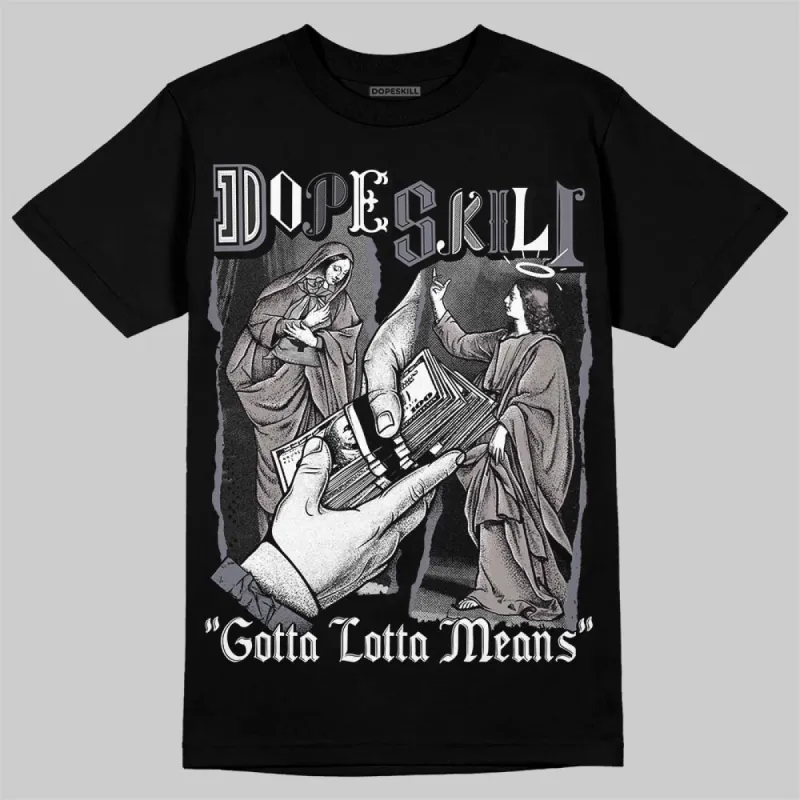 Leather Curb Sneakers White Anthracite DopeSkill T-Shirt Gotta Lotta Means Graphic sold by DopeSkill