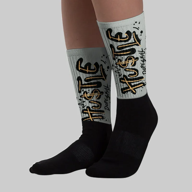 1906R ‘White Gold’ DopeSkill Sublimated Socks Hustle Graphic sold by DopeSkill product image thumbnail 3