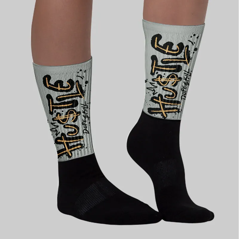1906R ‘White Gold’ DopeSkill Sublimated Socks Hustle Graphic sold by DopeSkill product image thumbnail 2