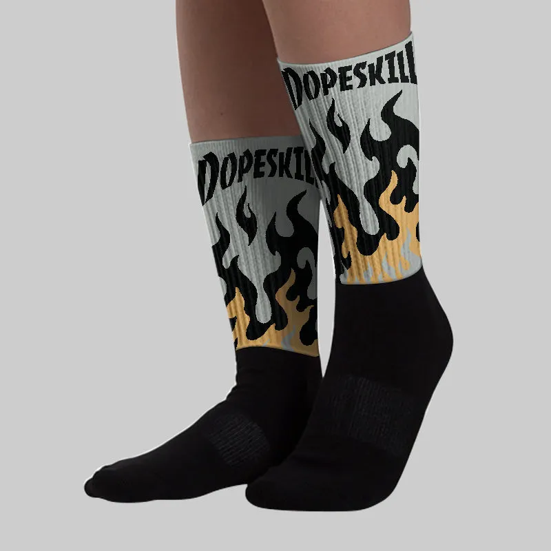 1906R ‘White Gold’ DopeSkill Sublimated Socks FIRE Graphic sold by DopeSkill product image thumbnail 3
