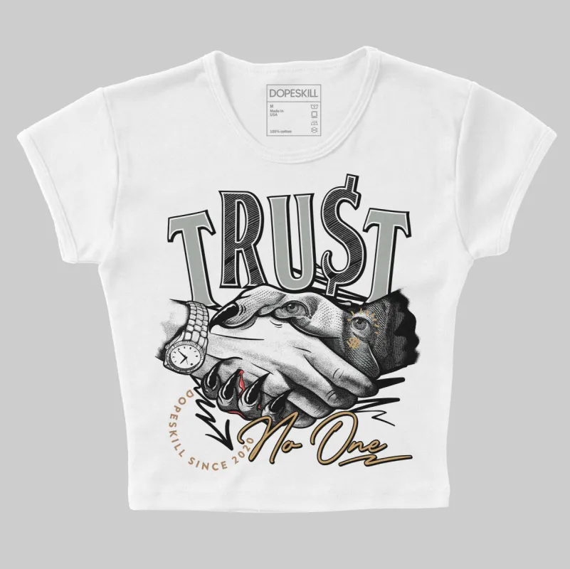 1906R ‘White Gold’ DopeSkill Women's Crop Top Trust No One Graphic sold by DopeSkill
