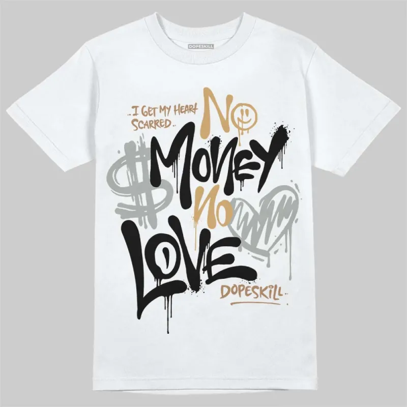 1906R ‘White Gold’ DopeSkill T-Shirt No Money No Love Typo Graphic sold by DopeSkill