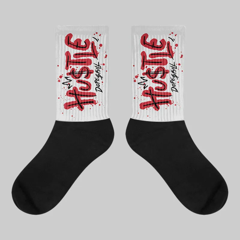 1906R NB Silver Classic Crimson DopeSkill Sublimated Socks Hustle Graphic sold by DopeSkill
