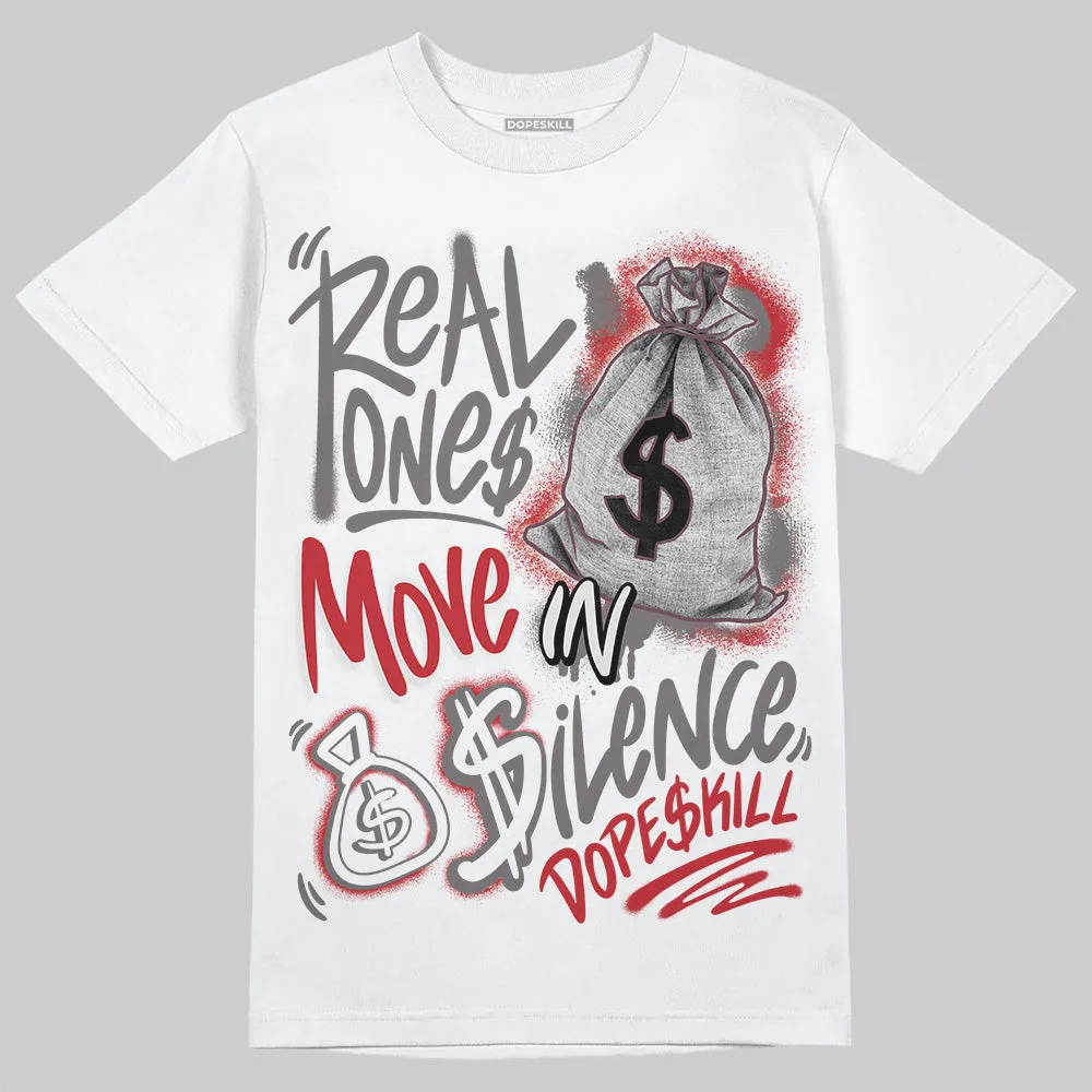 1906R NB Silver Classic Crimson DopeSkill T-Shirt Real Ones Move In Silence Graphic sold by DopeSkill