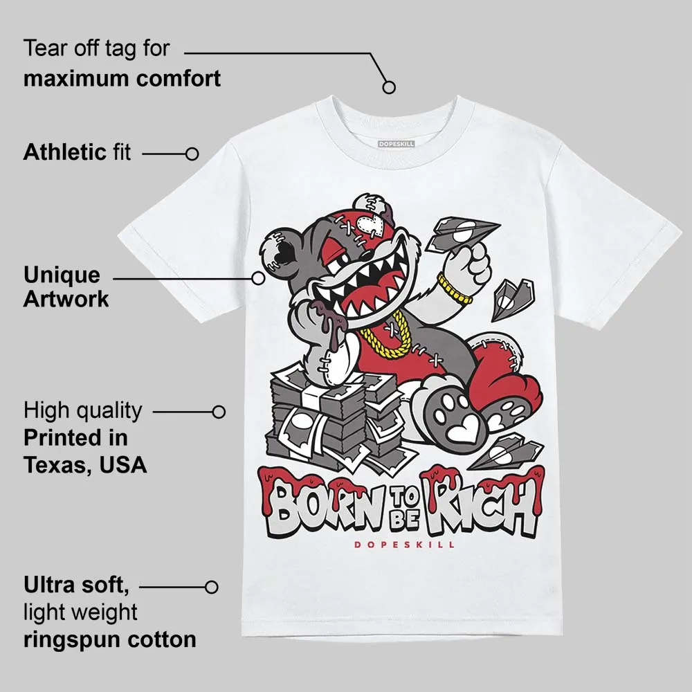 1906R NB Silver Classic Crimson DopeSkill T-Shirt Born To Be Rich Graphic sold by DopeSkill product image thumbnail 3