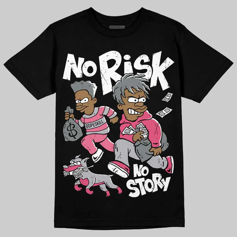 Gel Kayano 14 Pink Glo DopeSkill T-Shirt No Risk No Story Graphic sold by DopeSkill product image thumbnail 2