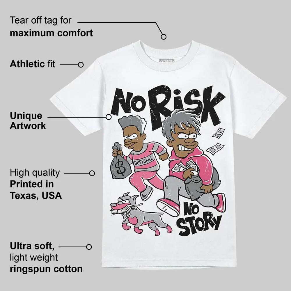 Gel Kayano 14 Pink Glo DopeSkill T-Shirt No Risk No Story Graphic sold by DopeSkill product image thumbnail 3