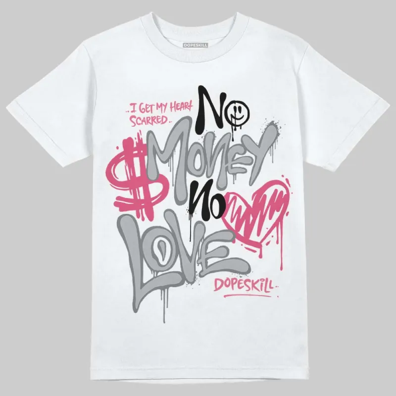 Gel Kayano 14 Pink Glo DopeSkill T-Shirt No Money No Love Typo Graphic sold by DopeSkill