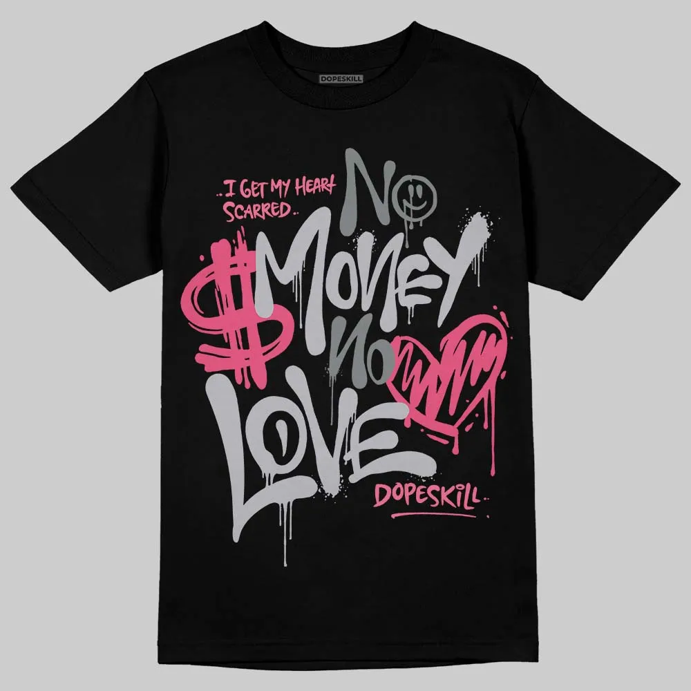 Gel Kayano 14 Pink Glo DopeSkill T-Shirt No Money No Love Typo Graphic sold by DopeSkill product image thumbnail 2