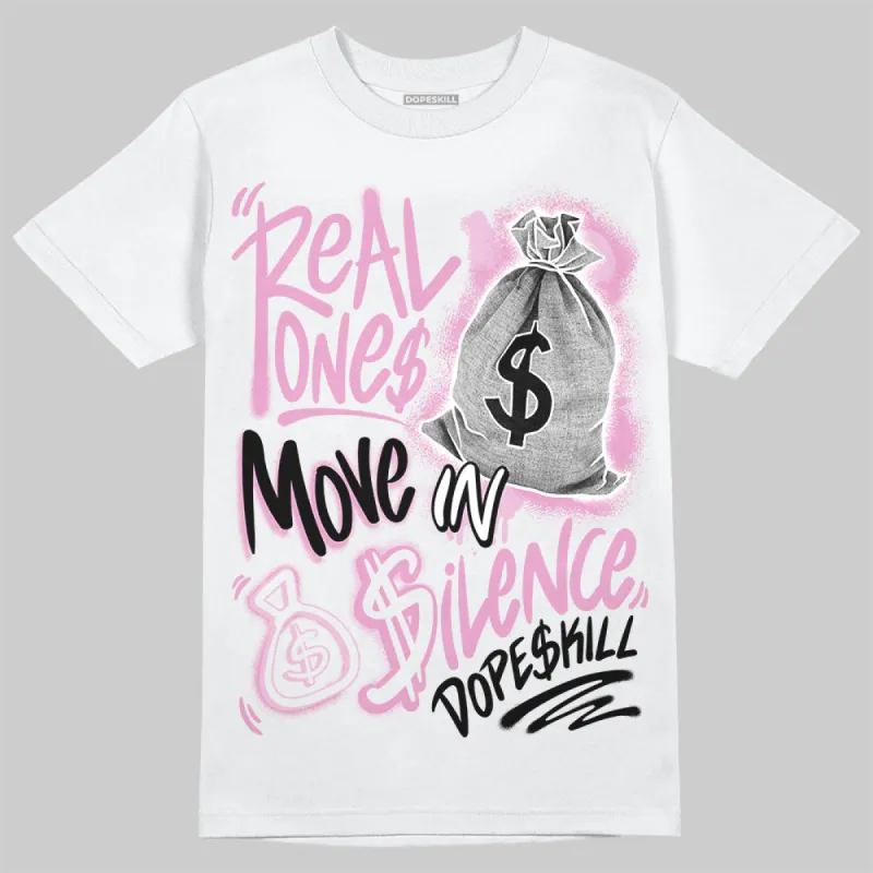 Orchid 4s DopeSkill T-Shirt Real Ones Move In Silence Graphic sold by DopeSkill