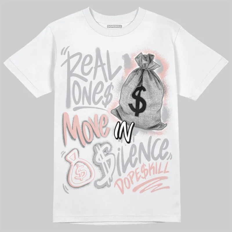 Gel 1130 Neutral Pink DopeSkill T-Shirt Real Ones Move In Silence Graphic sold by DopeSkill