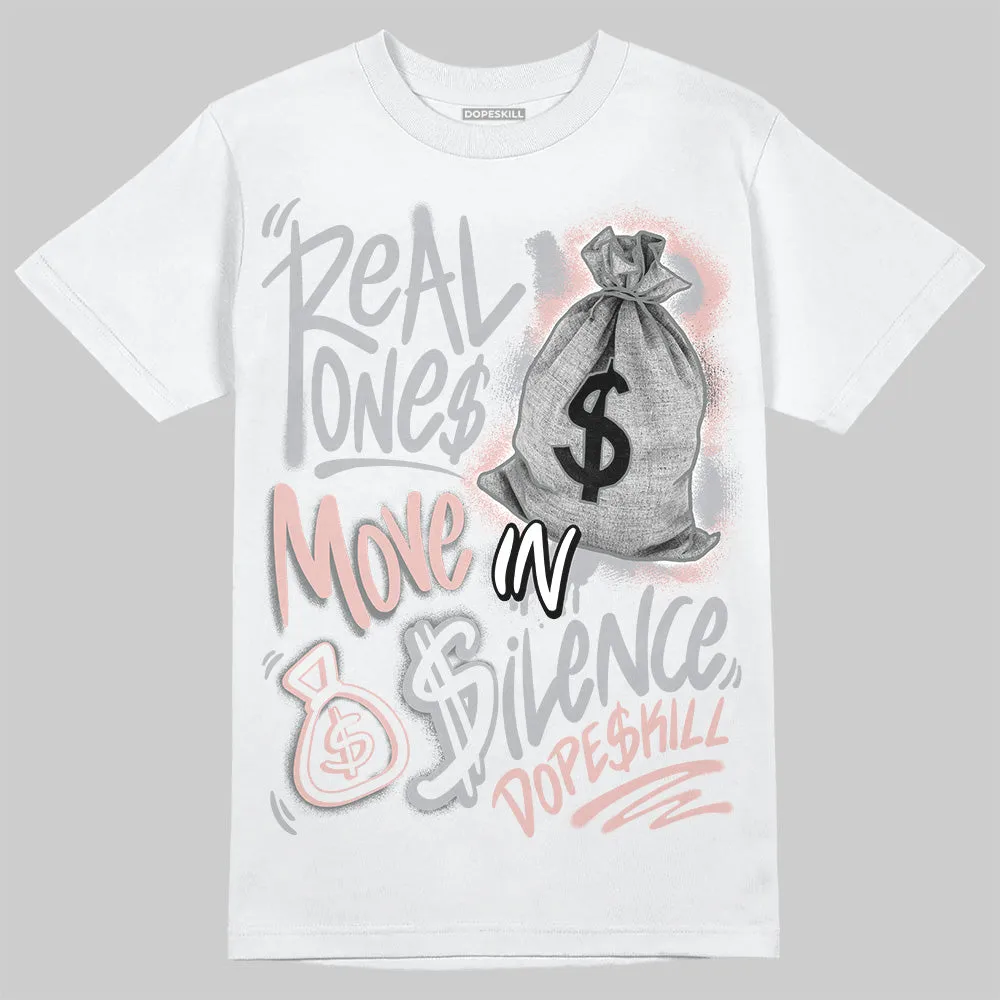 Gel 1130 Neutral Pink DopeSkill T-Shirt Real Ones Move In Silence Graphic sold by DopeSkill