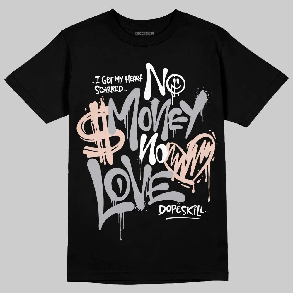1130 Oyster Grey DopeSkill T-Shirt No Money No Love Typo Graphic sold by DopeSkill