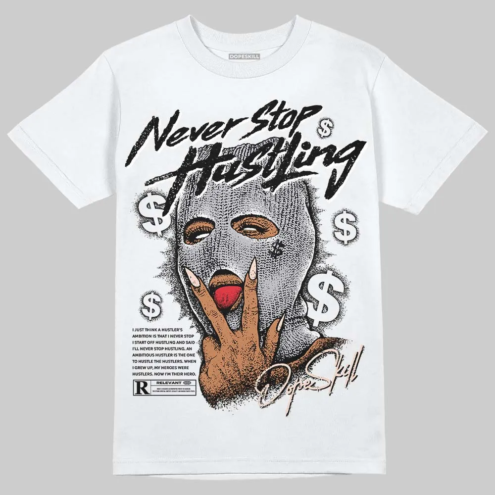 1130 Oyster Grey DopeSkill T-Shirt Never Stop Hustling Graphic sold by DopeSkill product image thumbnail 2