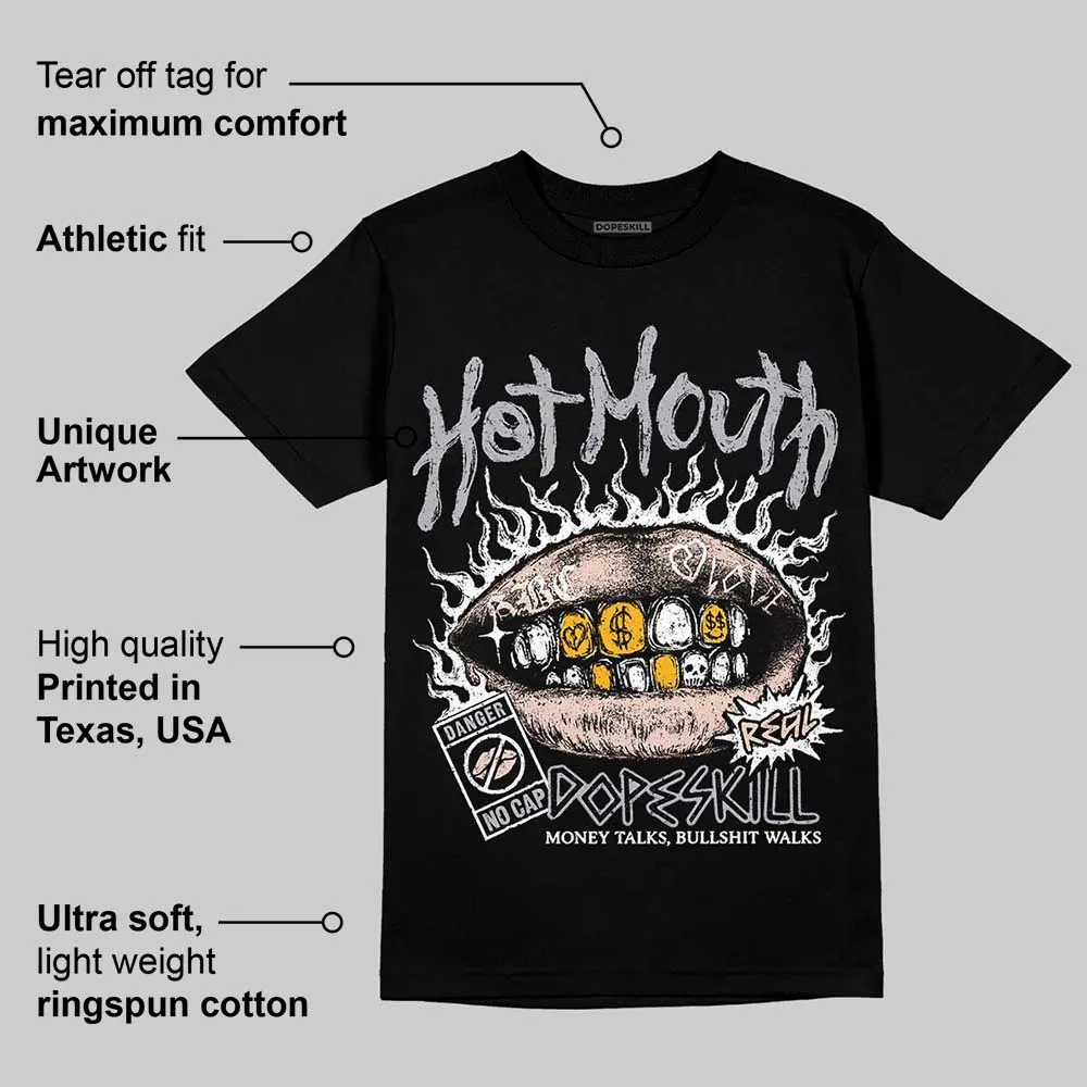 1130 Oyster Grey DopeSkill T-Shirt Hot Mouth Graphic sold by DopeSkill product image thumbnail 3