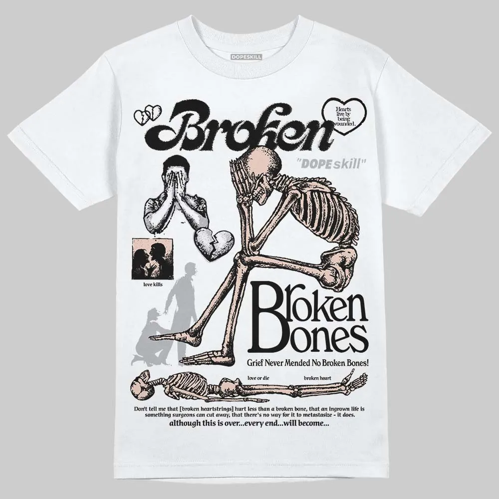 1130 Oyster Grey DopeSkill T-Shirt Broken Bones Graphic sold by DopeSkill product image thumbnail 2