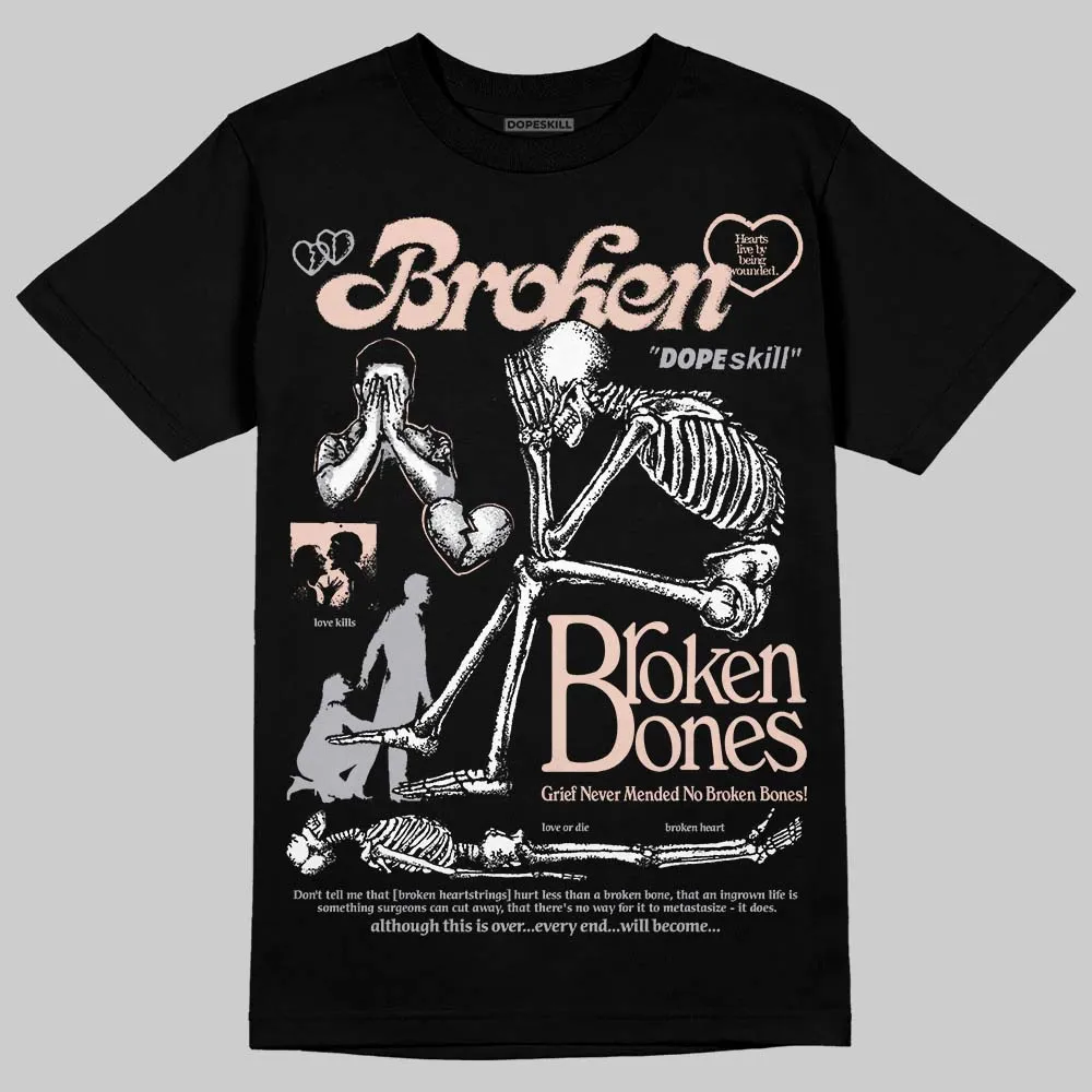 1130 Oyster Grey DopeSkill T-Shirt Broken Bones Graphic sold by DopeSkill