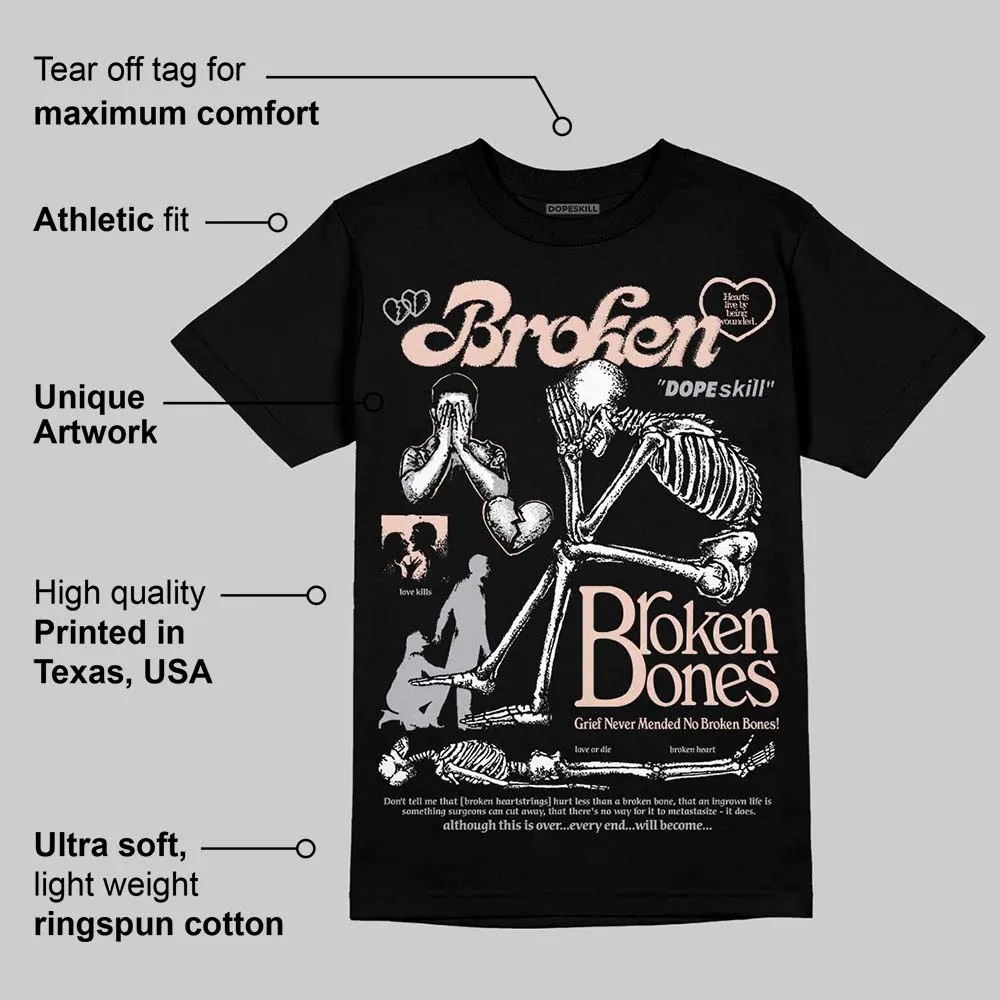 1130 Oyster Grey DopeSkill T-Shirt Broken Bones Graphic sold by DopeSkill product image thumbnail 3