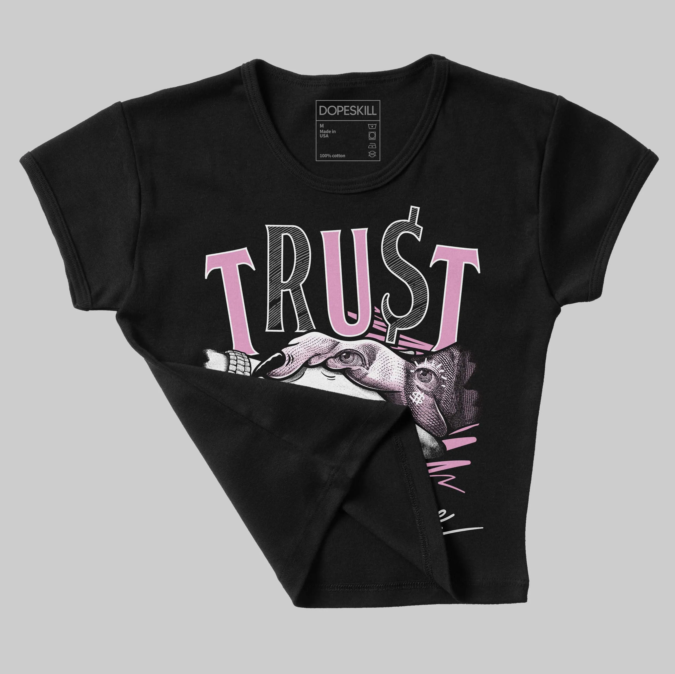 Orchid 4s DopeSkill Women's Crop Top Trust No One Graphic sold by DopeSkill product image thumbnail 4
