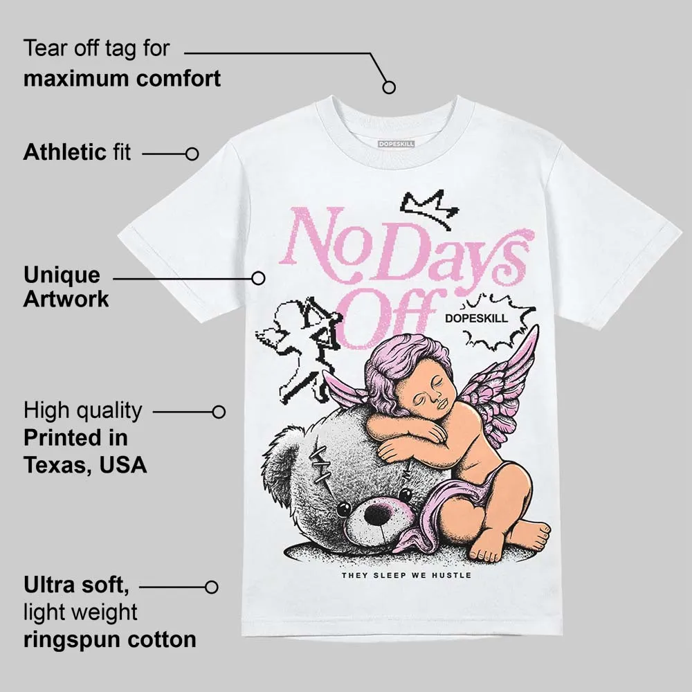 Orchid 4s DopeSkill T-Shirt New No Days Off Graphic sold by DopeSkill product image thumbnail 3